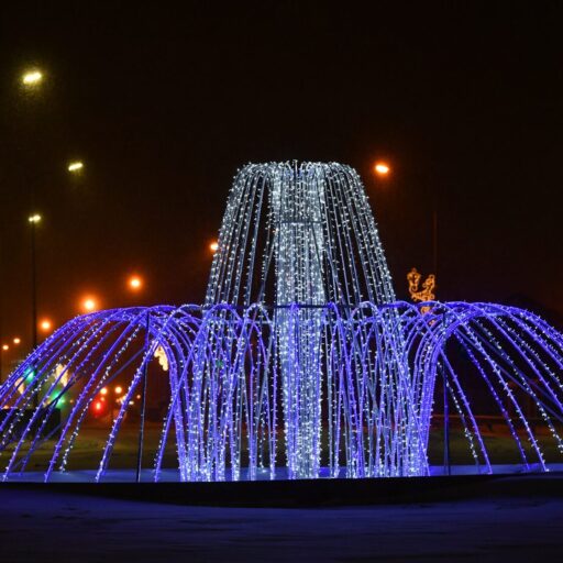 Фонтан светодиодный