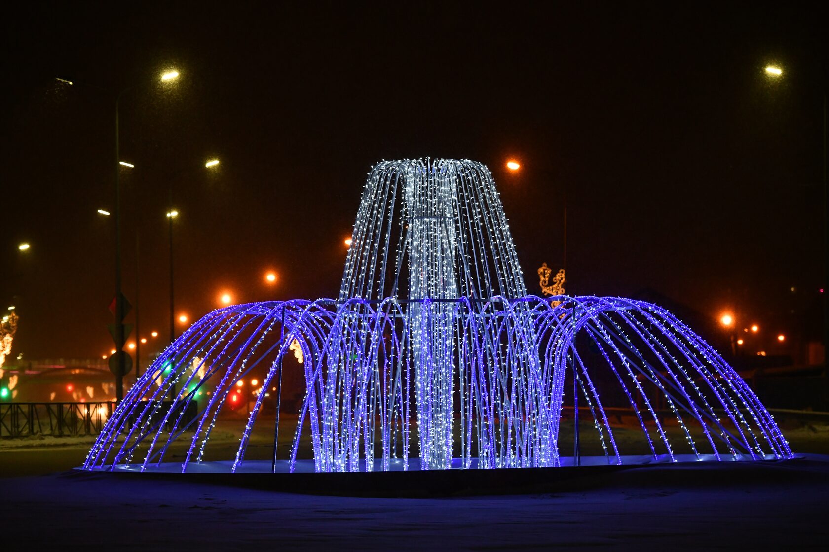 Фонтан светодиодный