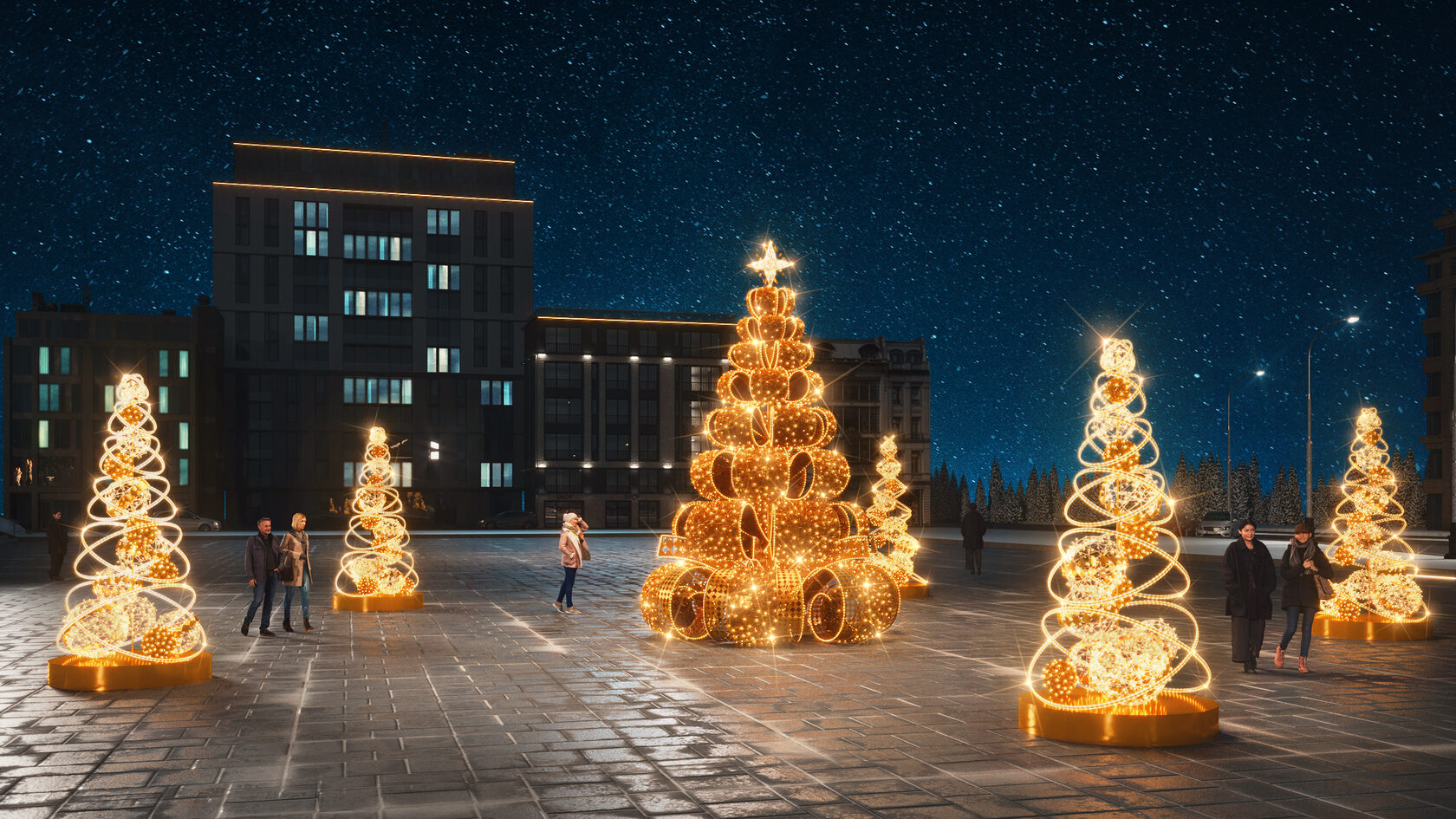 Световая ель — изображение 7