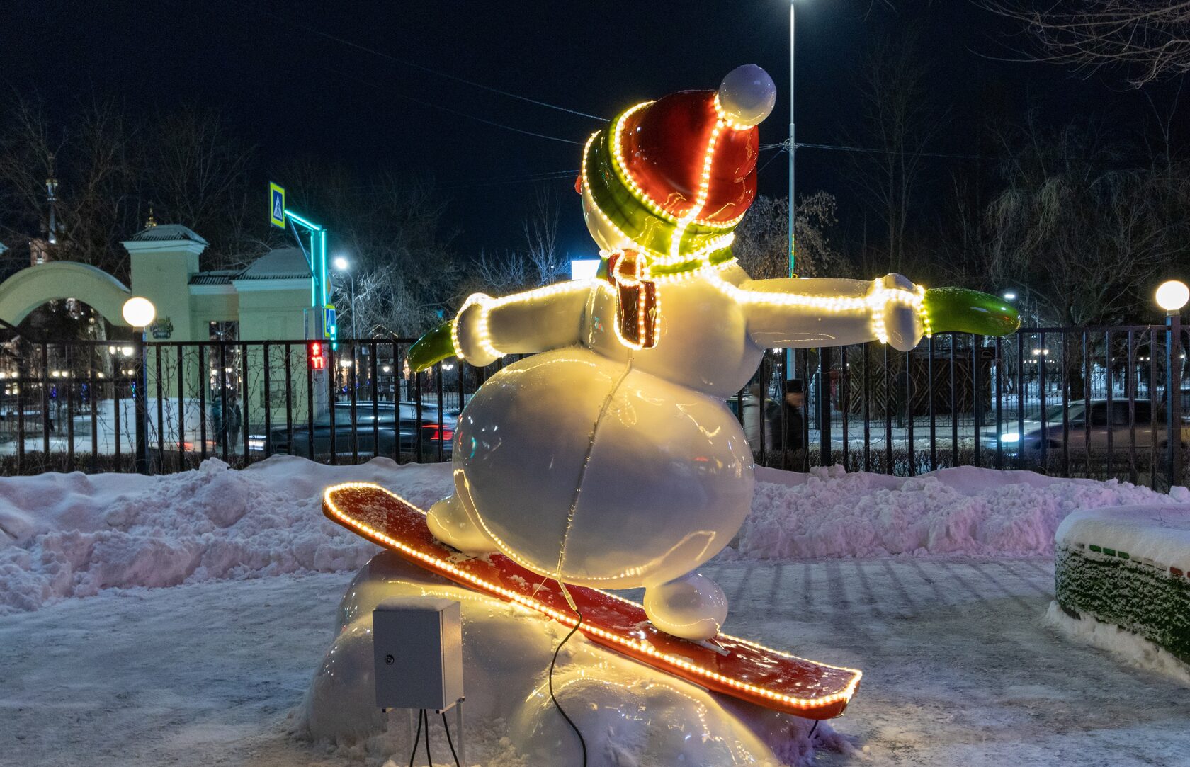 Снеговик сноубордист — изображение 2