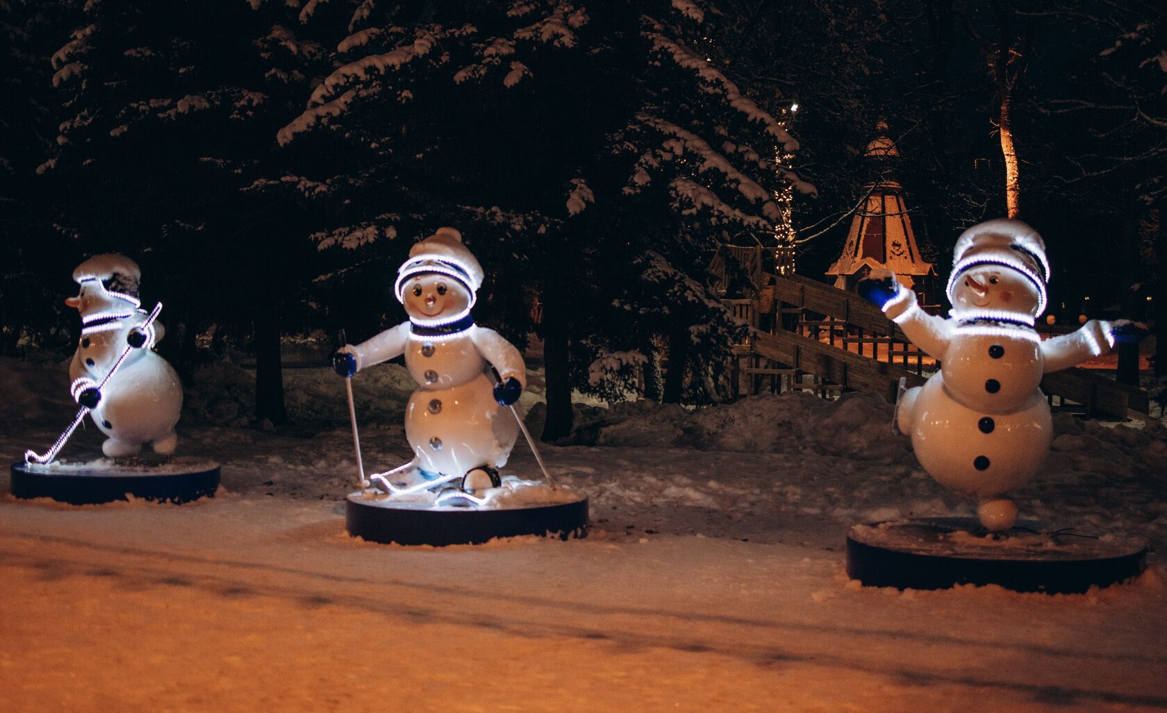 Снеговик лыжник — изображение 2