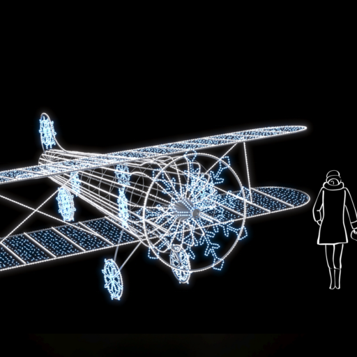 Самолет светодиодный