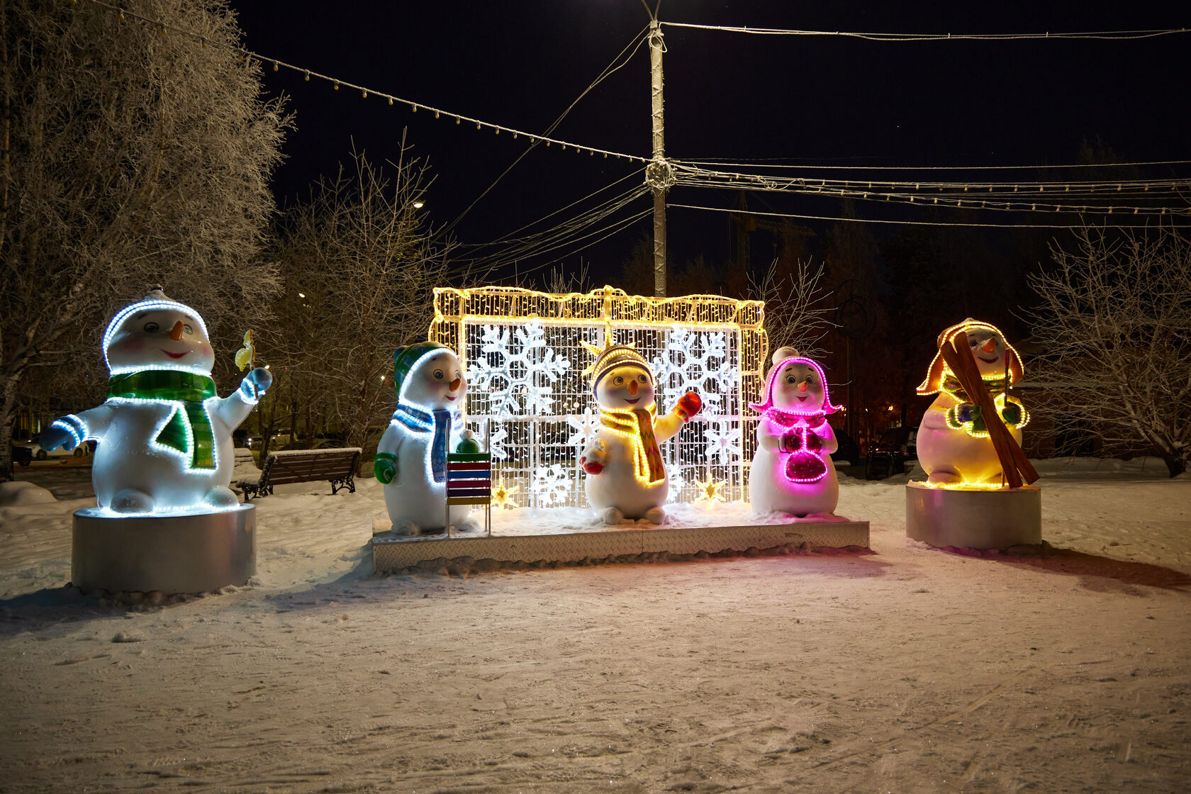 Композиция снеговички — изображение 3