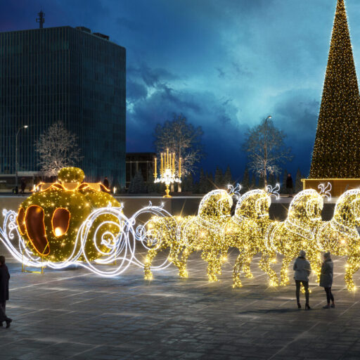 Карета с лошадьми