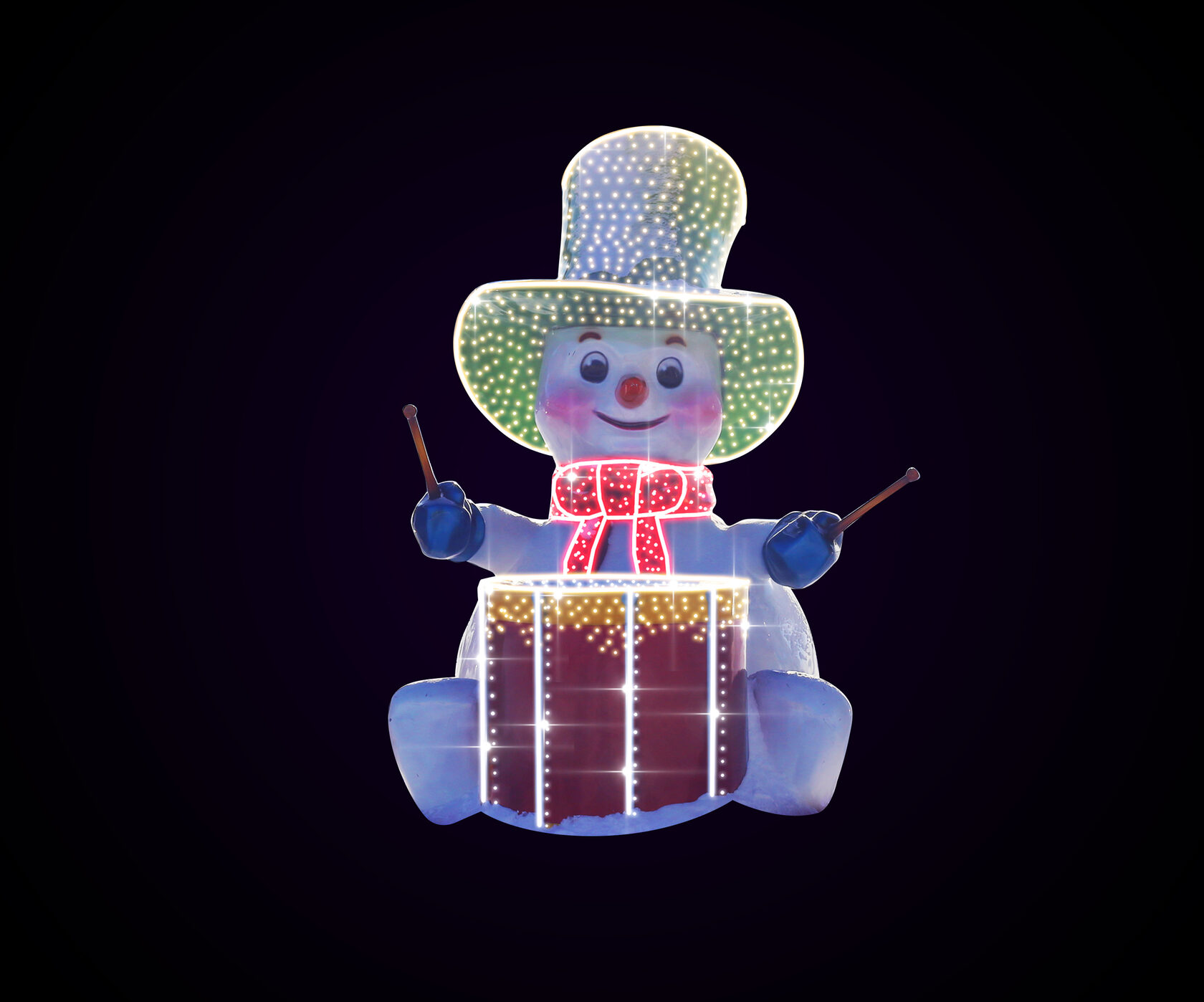 Снеговик с барабаном — изображение 2