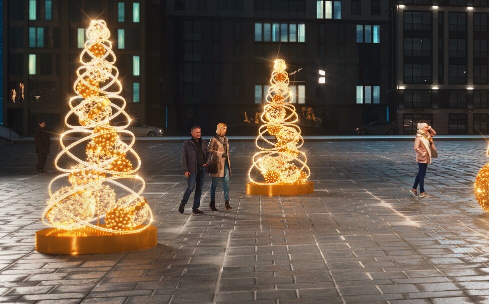 Световая ель — изображение 5