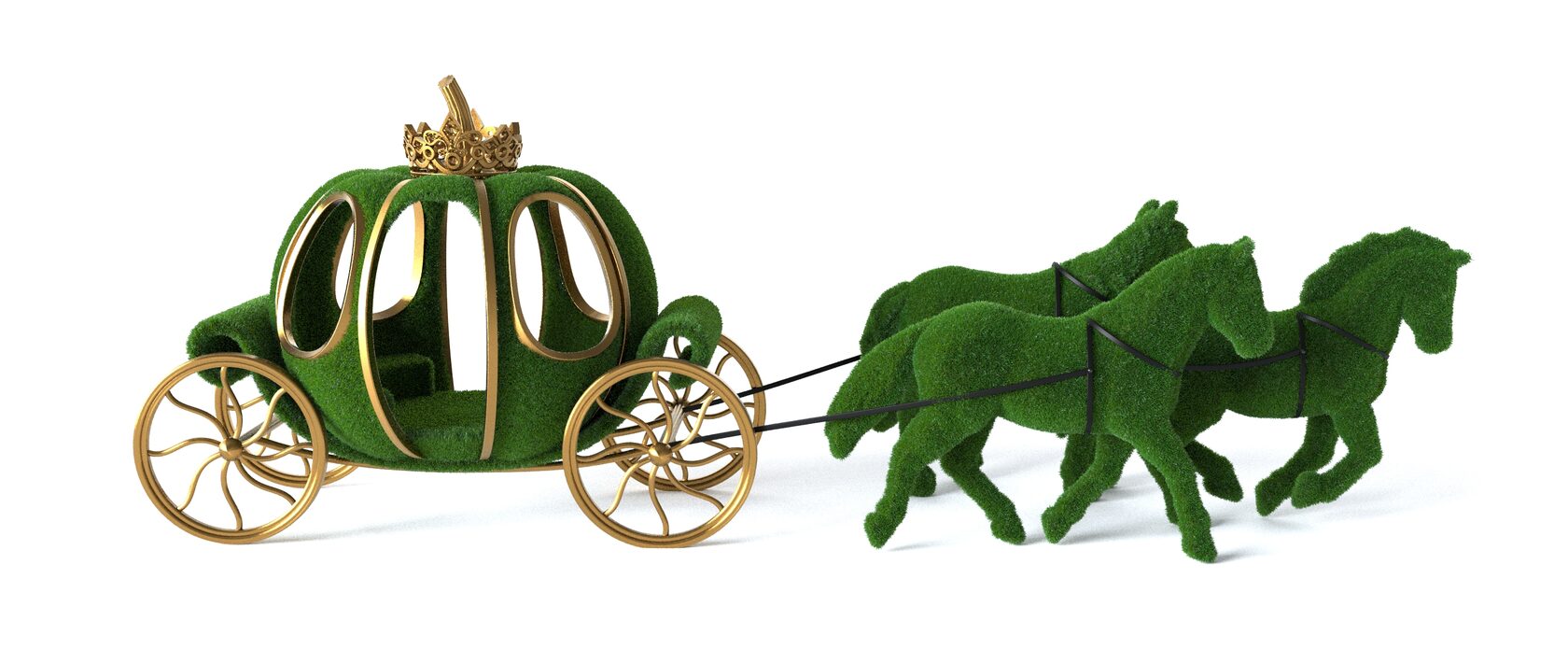 Карета с лошадьми