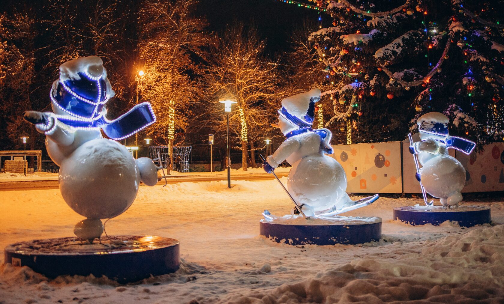 Снеговик лыжник — изображение 3