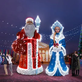 Новогодние фигуры из стеклопластика